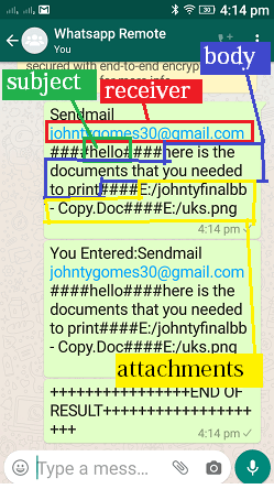 Sendmail command, whatsapp cloud remote